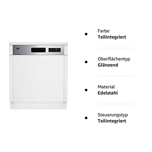 Leise Geschirrspülmaschine: Beko DSN28431X Geschirrspüler Teilintegriert